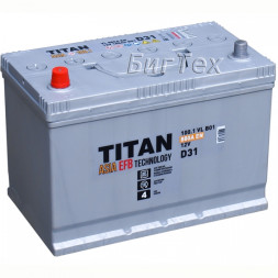 Аккумулятор автомобильный TITAN ASIA EFB 100Ah Аккумулятор автомобильный TITAN ASIA EFB 100Ah