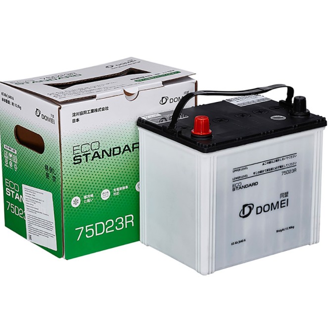 Аккумулятор автомобильный DOMEI ECO STANDARD 75D23R 65Ah 640A