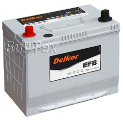 Аккумулятор автомобильный Delkor Start-Stop EFB S95R 130D26R 80Ah