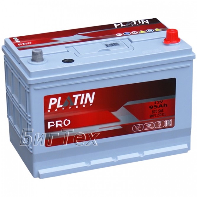 Аккумулятор автомобильный PLATIN PRO ASIA 115D31L 95 Ah