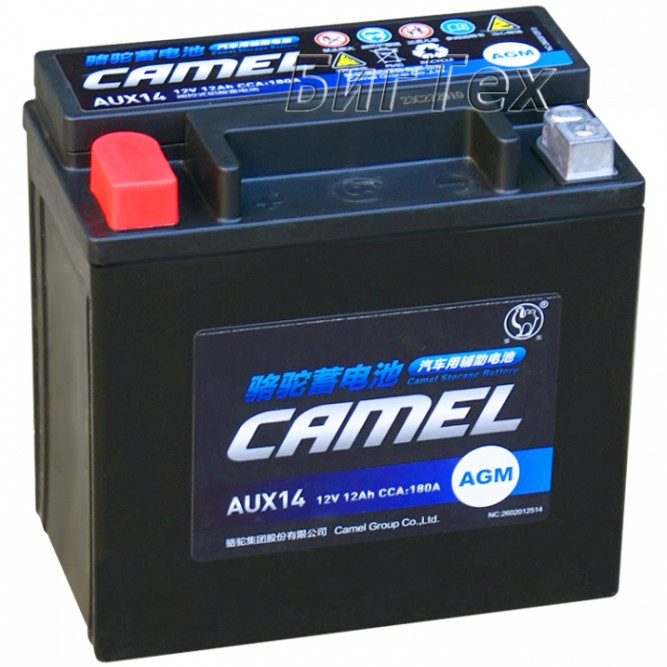 Аккумулятор резервный вспомогательный CAMEL AUX14, 12Ah