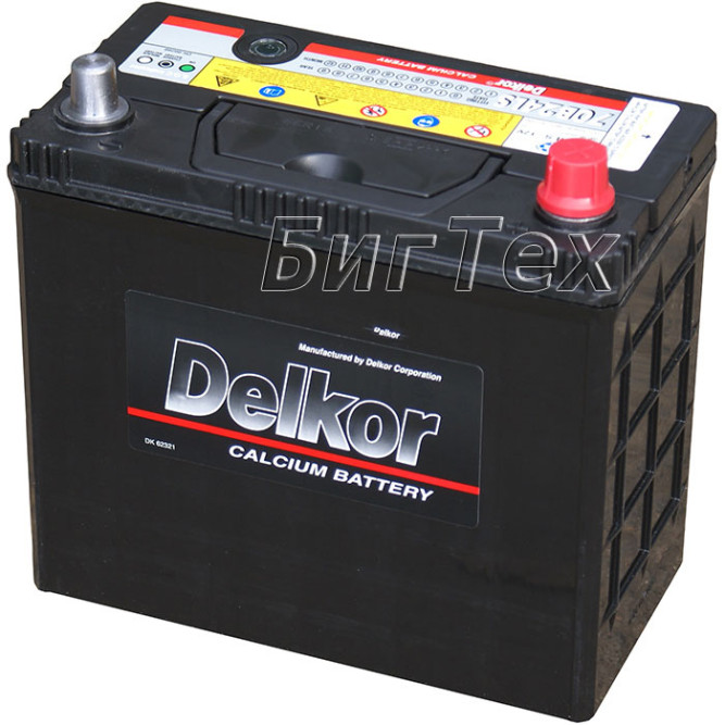 Аккумулятор автомобильный Delkor 60B24L 52 Ач