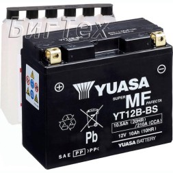 Мото аккумулятор YUASA AGM YT12B-BS 10.5 Ач