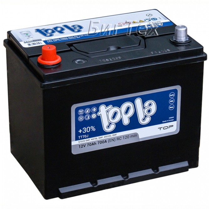 Аккумулятор автомобильный Topla Top JIS 70 Ач
