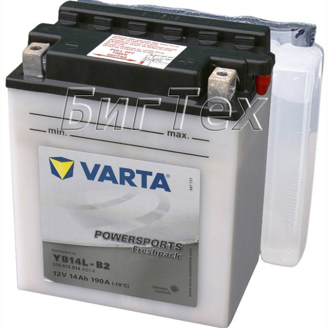 Мото аккумулятор Varta Powersports Freshpack YB14L-B2, 14Ач