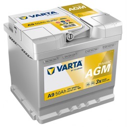Аккумулятор автомобильный VARTA AGM Dynamic A9 50Ah (550 901 054)
