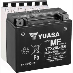 Мото аккумулятор YUASA AGM YTX20L-BS 18.9 Ач Мото аккумулятор YUASA AGM YTX20L-BS 18.9 Ач