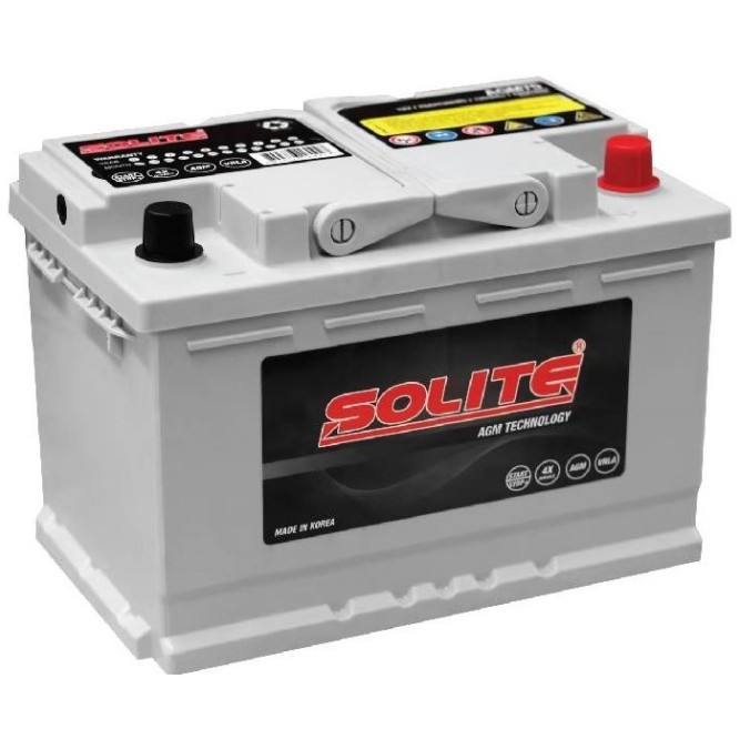 Аккумулятор автомобильный SOLITE AGM Start-Stop L3, 70 Ач