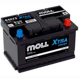 Аккумулятор автомобильный MOLL XTRA charge LN3 75Ah (84075)