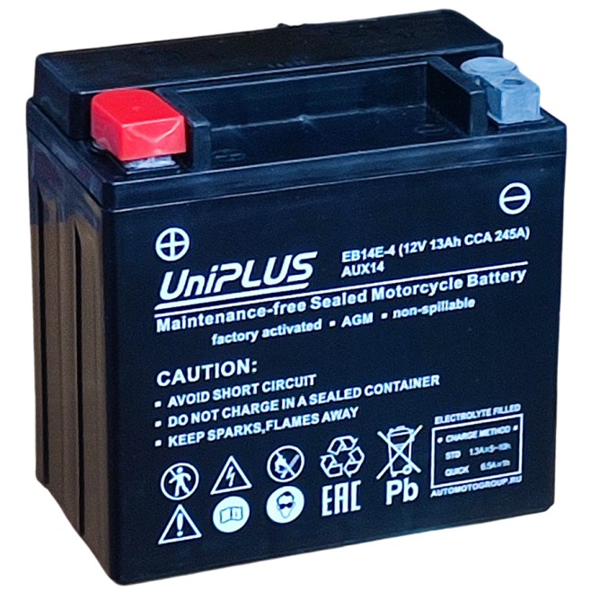 Аккумулятор резервный вспомогательный UniPLUS AUX14 13Ач, 245А п/п 