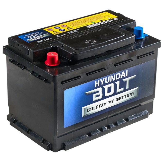 Аккумулятор автомобильный HYUNDAI Bolt SMF57413 80Ач 780А пр. пол.