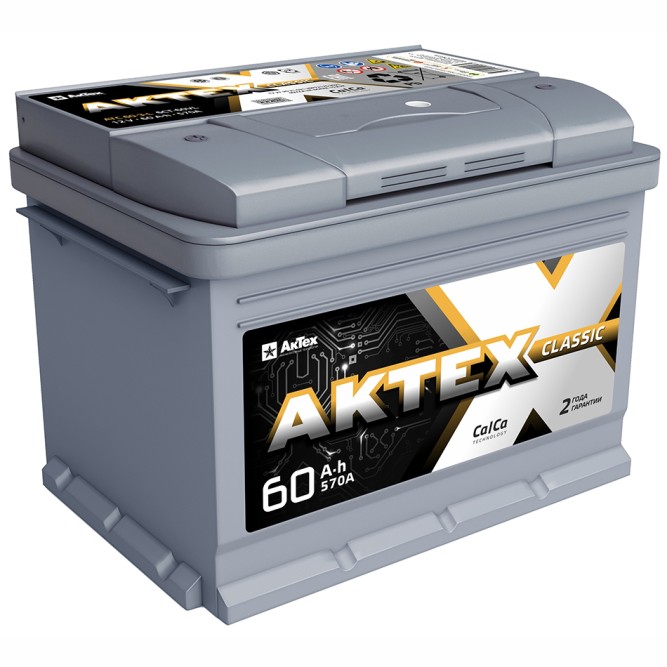 Аккумулятор автомобильный АКТЕХ CLASSIC 60 Ач 570А п.п.