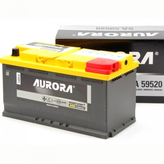 Аккумулятор автомобильный AURORA DIN AGM SA 59520 L5 95 Ач