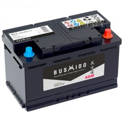 Аккумулятор автомобильный BUSHIDO AGM Start Stop L4, 85Ah 850A