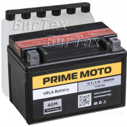 Мото аккумулятор PRIME MOTO PTX9-BS AGM 8 Ач