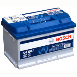 Аккумулятор автомобильный BOSCH EFB S4E 07 65 Ач Аккумулятор автомобильный BOSCH EFB S4E 07 65 Ач