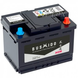 Аккумулятор автомобильный BUSHIDO AGM Start Stop L2 65Ah 680A