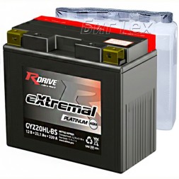 Мото аккумулятор RDrive PLATINUM GYZ20HL-BS AGM 23.1 Ач (+ эл-т)