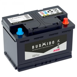 Аккумулятор автомобильный BUSHIDO AGM Start Stop L3 75Ah 760A