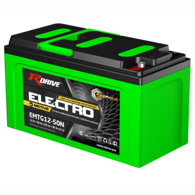 Аккумулятор тяговый RDrive Electro EMTG12-50N, 50 Ач гелевый