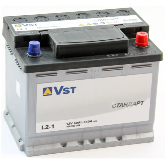 Аккумулятор автомобильный VST Стандарт L2-1 60 Ач 540A