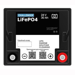 Аккумулятор тяговый Challenger 24-50 LFP (24V / 50Ah) LiFePo4 Bluetooth