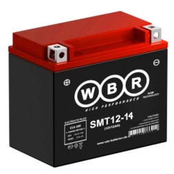 Мото аккумулятор WBR SMT12-14 14 Ач (YTX14)