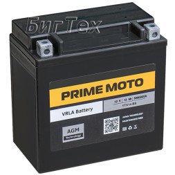 Мото аккумулятор PRIME MOTO PTX14-BS AGM 12 Ач