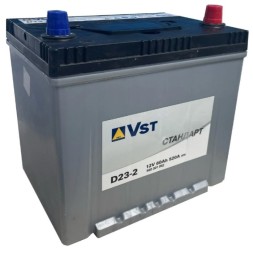 Аккумулятор автомобильный VST Стандарт D23-2, 60 Ач 520A Аккумулятор автомобильный VST Стандарт D23-2, 60 Ач 520A