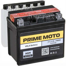 Мото аккумулятор PRIME MOTO PTZ7S AGM 6 Ач