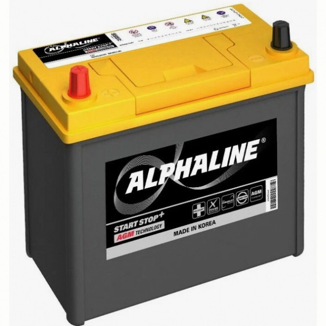 Аккумулятор автомобильный ALPHALINE AGM S34B20R 35Ah 340А