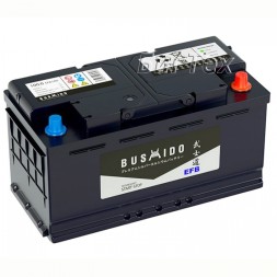 Аккумулятор автомобильный BUSHIDO EFB Start Stop LN5 100Ah 900A