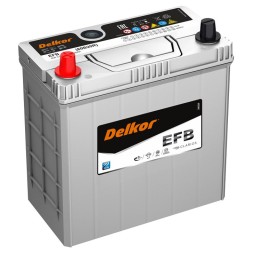 Аккумулятор автомобильный DELKOR EFB 60B20R 40Ач 400А 