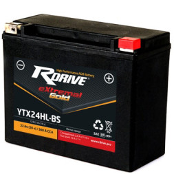 Мото аккумулятор RDrive Gold YTX24HL-BS AGM 22 Ач