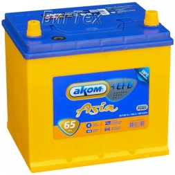 Аккумулятор автомобильный Аком+EFB Asia 65 Ah Аккумулятор автомобильный Аком+EFB Asia 65 Ah