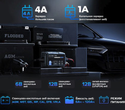Зарядное устройство TOPDON Tornado 4000, 6-12 Вольт