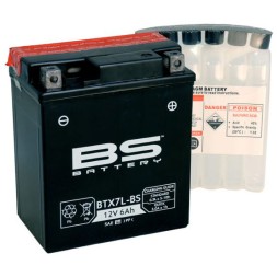 Мото аккумулятор BS BTX7L-BS 6 Ач (YTX7L-BS)
