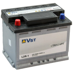Аккумулятор автомобильный VST Стандарт L2R-1, 60 Ач 540A