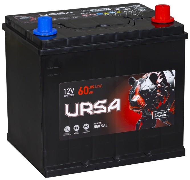 Аккумулятор автомобильный URSA Extra Power 60Ач 480A UEA600 обр. п.