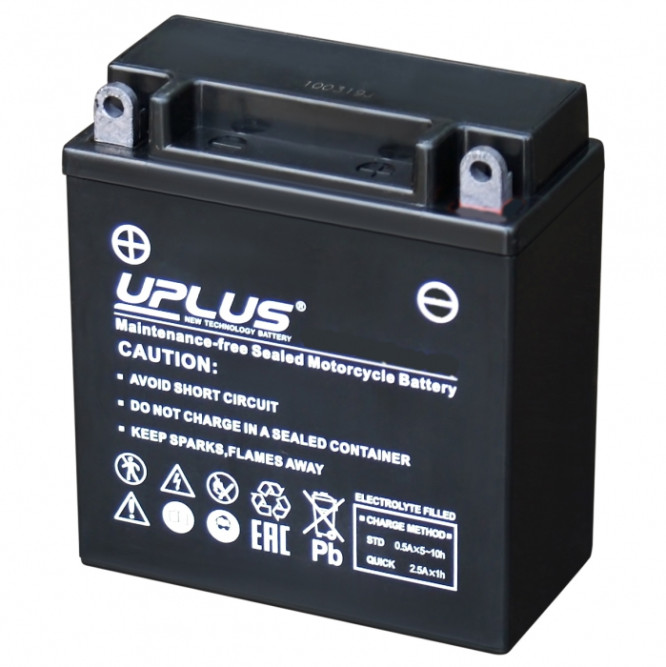 Мото аккумулятор Uplus LT9A-4 AGM 9 Ач (12N9-4B-1/YB9-B)