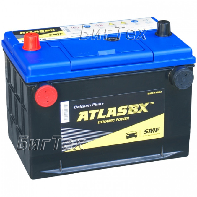 Аккумулятор автомобильный ATLAS DYNAMIC MF78DT-750 80Ач 750A (4 клеммы)