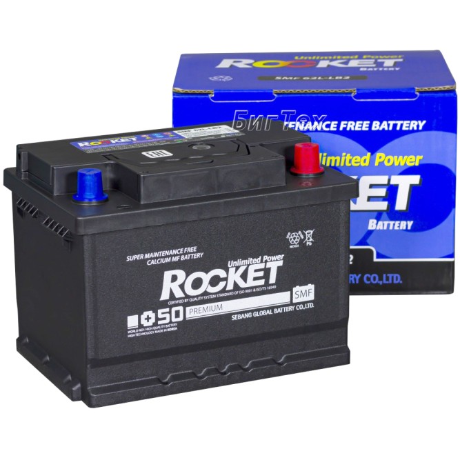 Аккумулятор автомобильный ROCKET SMF 60L-LB2 60Ач 650А о.п. 
