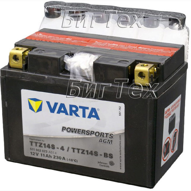 Мото аккумулятор VARTA Powersports AGM YTZ14S-BS 11 Ач