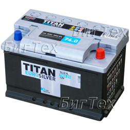 Аккумулятор автомобильный Titan Euro Silver 74 А/ч Аккумулятор автомобильный Titan Euro Silver 74 А/ч
