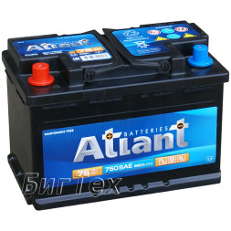 Аккумулятор автомобильный ATLANT 75 Ач 680A