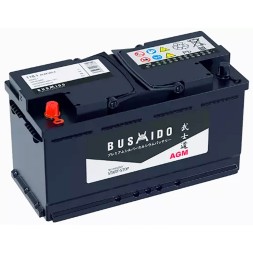 Аккумулятор автомобильный BUSHIDO AGM Start Stop L6.1, 110Ah 1000A пр.пол.