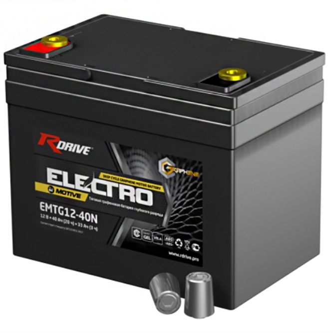 Аккумулятор тяговый RDrive Electro EMTG12-40N 40 Ач гелевый