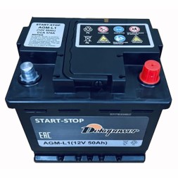 Аккумулятор автомобильный DEKAPOWER AGM-L1 50 Ач 570А