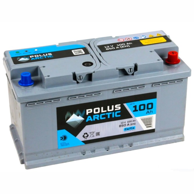 Аккумулятор автомобильный POLUS ARCTIC L5 100Ач 850А обр.пол. 